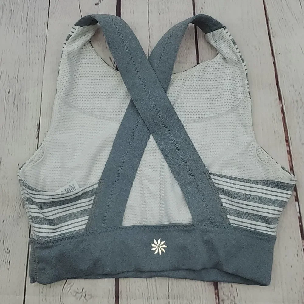Athleta Stripe Sports Bra Size XS